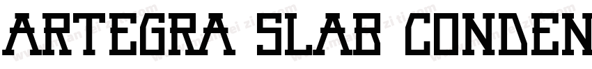 Artegra Slab Condensed字体转换